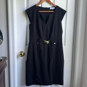 Calvin Klein Sleeveless V Neck Black dress size 12